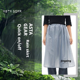 Jingxing Astagear Outdoor Lightweight Rain Skirt, 15D Rain Pants, Camping & Hiking Portable Snow Skirt, Ultra-Light Rain Poncho